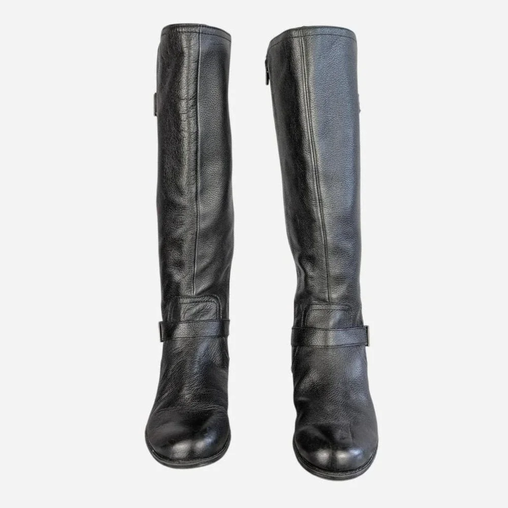 Naturalizer Joan N5 Comfort Leather Tall Riding Boot Black Size 6